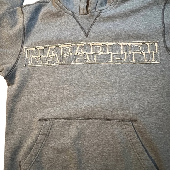 Napapijri Classic Gray Hoodie - Picture 2 of 3